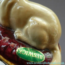 Load image into Gallery viewer, Vintage BESWICK Figurine of a Little Chihuahua Dog Lying on a Cushion

