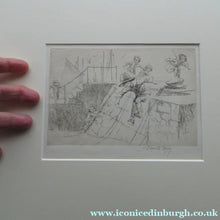 Load image into Gallery viewer, Eileen Soper Original Drypoint Etching Follow My Leader Pencil Signed
