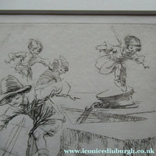 Load image into Gallery viewer, Eileen Soper Original Drypoint Etching Follow My Leader Pencil Signed
