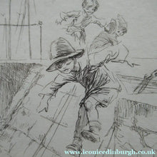 Load image into Gallery viewer, Eileen Soper Original Drypoint Etching Follow My Leader Pencil Signed
