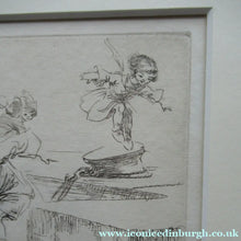 Load image into Gallery viewer, Eileen Soper Original Drypoint Etching Follow My Leader Pencil Signed
