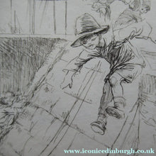 Load image into Gallery viewer, Eileen Soper Original Drypoint Etching Follow My Leader Pencil Signed
