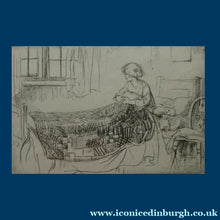 Load image into Gallery viewer, Cute Original Etching by EILEEN ALICE SOPER (1905 - 1990). Bedtime. Published 1922. Signed in Pencil
