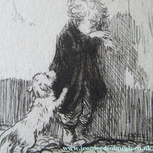 Load image into Gallery viewer, 1920s Original Eileen Soper Etching Adversity Pencil Signed
