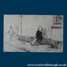 Load image into Gallery viewer, Cute Original Etching by EILEEN ALICE SOPER (1905 - 1990). Entitled Adversity.  Signed in Pencil
