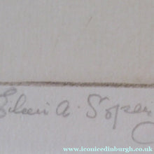 Load image into Gallery viewer, Cute Original Etching by EILEEN ALICE SOPER (1905 - 1990). Entitled Tobogganing Signed in Pencil - British Prints
