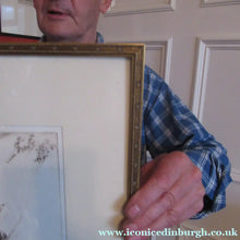 Load image into Gallery viewer, 1920s Original Eileen Soper Etching Tobogganing Pencil Signed

