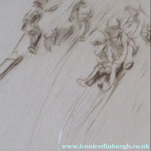 Load image into Gallery viewer, 1920s Original Eileen Soper Etching Tobogganing Pencil Signed
