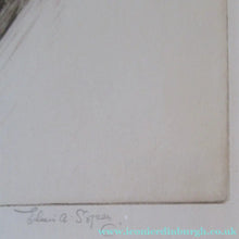 Load image into Gallery viewer, 1920s Original Eileen Soper Etching Tobogganing Pencil Signed
