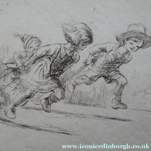 Load image into Gallery viewer, Eileen Soper Drypoint Etching Go Cart Rate 1920s Pencil Signed
