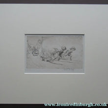 Load image into Gallery viewer, Eileen Soper Drypoint Etching Go Cart Rate 1920s Pencil Signed

