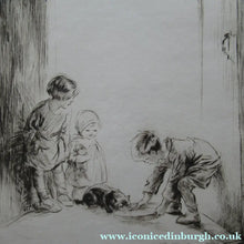 Load image into Gallery viewer, Eileen Soper Drypoint Etching The Stray Cat Signed in Pencil
