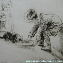 Load image into Gallery viewer, Eileen Soper Drypoint Etching The Stray Cat Signed in Pencil
