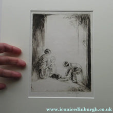 Load image into Gallery viewer, Eileen Soper Drypoint Etching The Stray Cat Signed in Pencil
