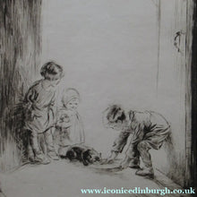 Load image into Gallery viewer, Eileen Soper Drypoint Etching The Stray Cat Signed in Pencil
