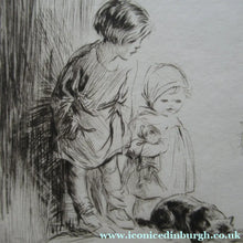 Load image into Gallery viewer, Eileen Soper Drypoint Etching The Stray Cat Signed in Pencil
