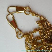 Load image into Gallery viewer, Vintage GOLD Minaudierie Bag or Purse; with Gold Casing Embellished with Diamante &amp; Pink Fabric
