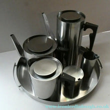 Load image into Gallery viewer, Vintage 1960s Arne Jacobsen CYLINDA Coffee and Tea Service with Tray 
