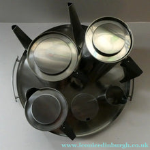 Load image into Gallery viewer, Vintage 1960s Arne Jacobsen CYLINDA Coffee and Tea Service with Tray 
