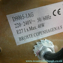 Load image into Gallery viewer, Contemporary Danish Metal Pendant Hanging Light Shade. Copperised Metal BROSTE COPENHAGEN
