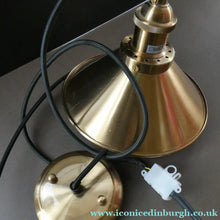 Load image into Gallery viewer, Contemporary Danish Metal Pendant Hanging Light Shade. Copperised Metal BROSTE COPENHAGEN
