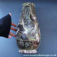 Load image into Gallery viewer, DANISH POTTERY. Large 1950s Soholm Pottery Sculpture Vase. Signed by Svend Aage Jensen. 13 1/4 inches
