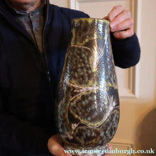 Load image into Gallery viewer, DANISH POTTERY. Large 1950s Soholm Pottery Sculpture Vase. Signed by Svend Aage Jensen. 13 1/4 inches
