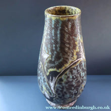 Load image into Gallery viewer, DANISH POTTERY. Large 1950s Soholm Pottery Sculpture Vase. Signed by Svend Aage Jensen. 13 1/4 inches
