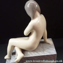 Load image into Gallery viewer, DANISH Royal Copenhagen / Bing and Grondahl Rare 1950s Figurine of The Little Mermaid (Nude on Steps)
