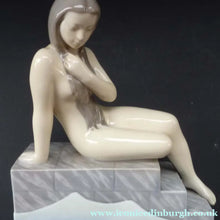 Load image into Gallery viewer,  DANISH Royal Copenhagen / Bing and Grondahl Rare 1950s Figurine of The Little Mermaid (Nude on Steps)

