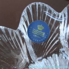 Load image into Gallery viewer, DANISH Royal Copenhagen Vintage Bi-valve Clear Crystal Bowl

