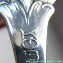 Load image into Gallery viewer, DANISH SILVER PLATE. Vintage Souvenir Caddy Spoon. Copenhagen Finial designs by Axel Prip
