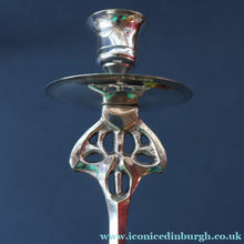 Load image into Gallery viewer, Decorative Silver Plate Pair of Vintage ART NOUVEAU WMF Style of Candlesticks
