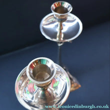 Load image into Gallery viewer, Decorative Silver Plate Pair of Vintage ART NOUVEAU WMF Style of Candlesticks
