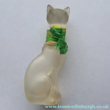 Load image into Gallery viewer, 1920s CUSSONS Miniature Cat Perfume Bottle or Flacon. Wembley Empire Exhibition Interest 1924
