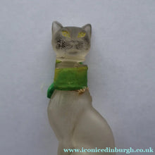 Load image into Gallery viewer, 1920s CUSSONS Miniature Cat Perfume Bottle or Flacon. Wembley Empire Exhibition Interest 1924
