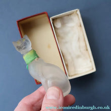 Load image into Gallery viewer, Delightful 1920s CUSSONS Miniature Cat Perfume Bottle or Flacon. 3 inches in height
