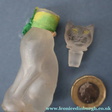 Load image into Gallery viewer, Delightful 1920s CUSSONS Miniature Cat Perfume Bottle or Flacon. 3 inches in height
