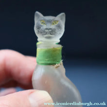 Load image into Gallery viewer, Delightful 1920s CUSSONS Miniature Cat Perfume Bottle or Flacon. 3 inches in height
