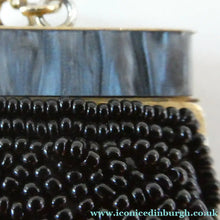 Load image into Gallery viewer, 1940s PETIT POINT &amp; GLASS BEAD Handbag or Evening Bag
