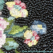 Load image into Gallery viewer, 1940s PETIT POINT &amp; GLASS BEAD Handbag or Evening Bag
