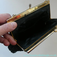 Load image into Gallery viewer, 1940s PETIT POINT &amp; GLASS BEAD Handbag or Evening Bag
