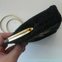 Load image into Gallery viewer, 1940s PETIT POINT &amp; GLASS BEAD Handbag or Evening Bag
