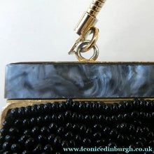 Load image into Gallery viewer, 1940s PETIT POINT &amp; GLASS BEAD Handbag or Evening Bag
