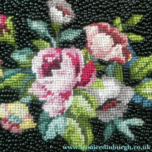 Load image into Gallery viewer, 1940s PETIT POINT &amp; GLASS BEAD Handbag or Evening Bag

