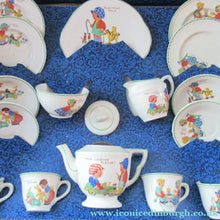Load image into Gallery viewer, Vintage 1950s AMERSHAM Child's Nursery Tea Set. Four Place Settings
