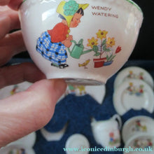 Load image into Gallery viewer, Vintage 1950s AMERSHAM Child's Nursery Tea Set. Four Place Settings
