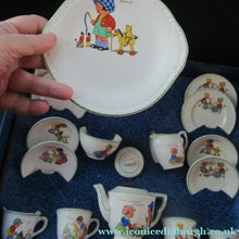 Load image into Gallery viewer, Vintage 1950s AMERSHAM Child's Nursery Tea Set. Four Place Settings
