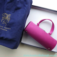 Load image into Gallery viewer, Pre-loved Philip Treacey Small Pink Handbag or Clutch Bag. Boxed with Dustbag
