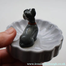 Load image into Gallery viewer, DISNEY INTEREST. Rare 1950s WADE Pin Tray with applied Wade Model of Jock (from Lady and the Tramp)
